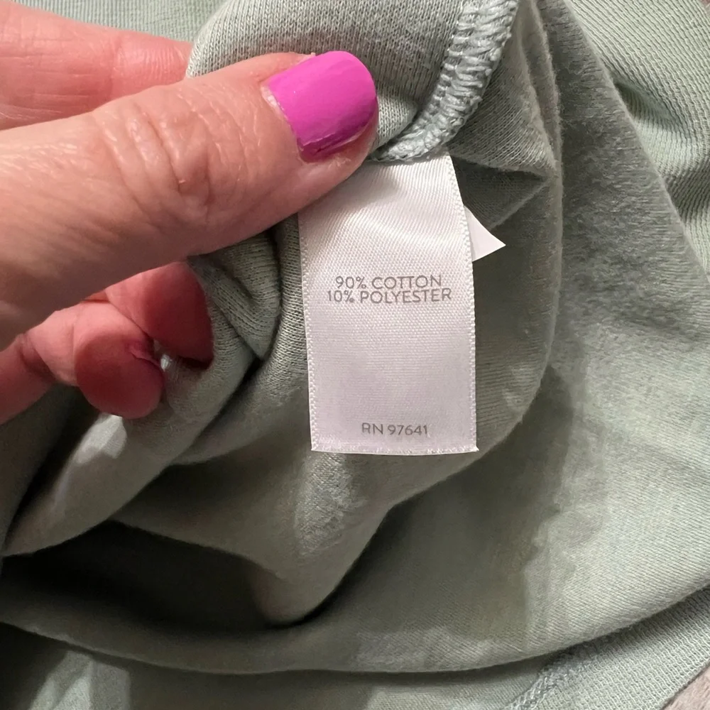 J Jill Sweater Womens V Neck Pullover Green Knit Pocket Casual Size M - Picture 6 of 6